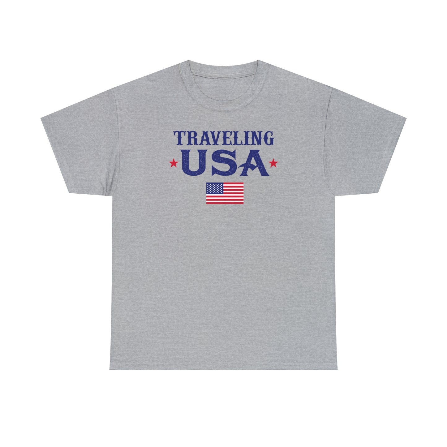 Traveling USA - Unisex Heavy Cotton Tee
