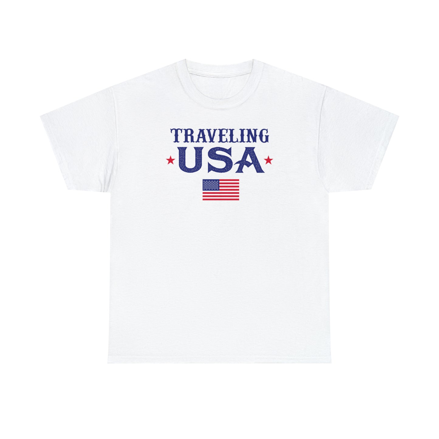 Traveling USA - Unisex Heavy Cotton Tee