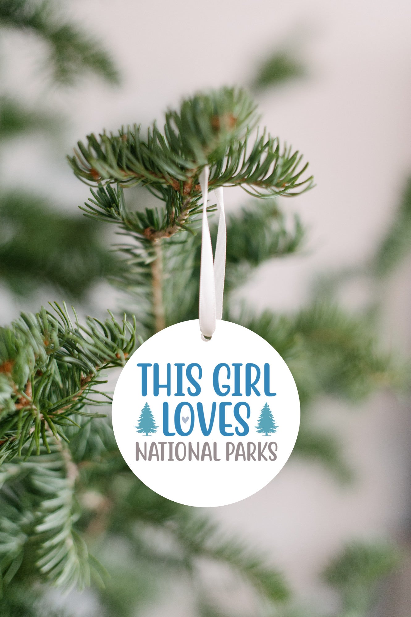 This Girl Loves National Parks Christmas Ornament