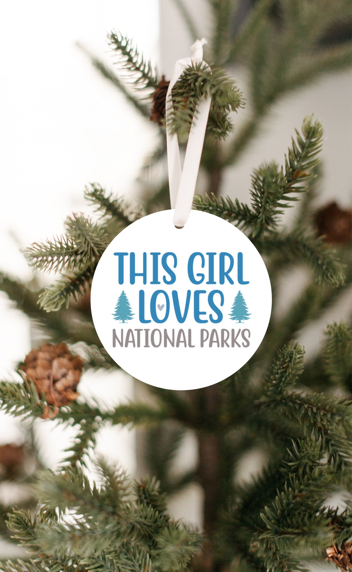 This Girl Loves National Parks Christmas Ornament