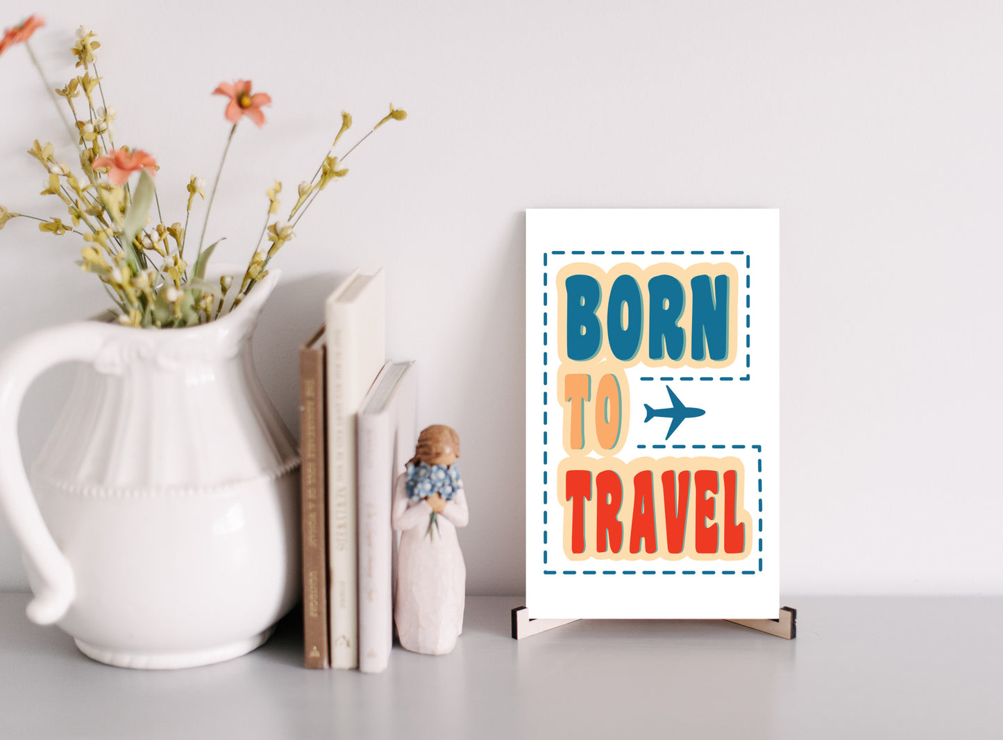 Born to Travel MDF Sign