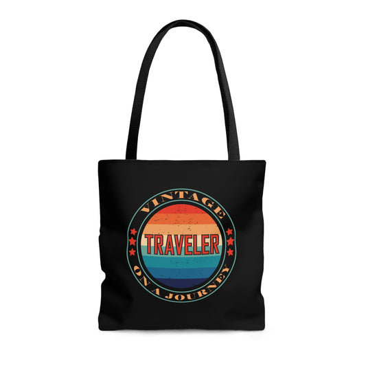 Vintage Traveler On A Journey - Tote Bag (AOP)