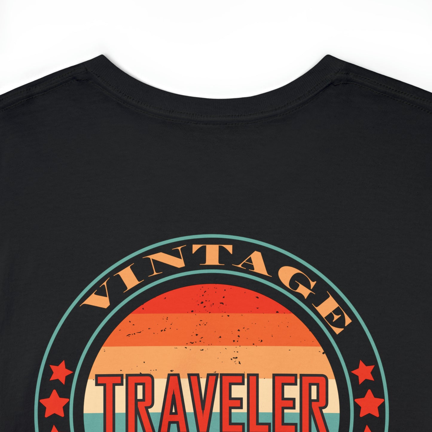 Vintage Traveler On A Journey - Unisex Heavy Cotton Tee