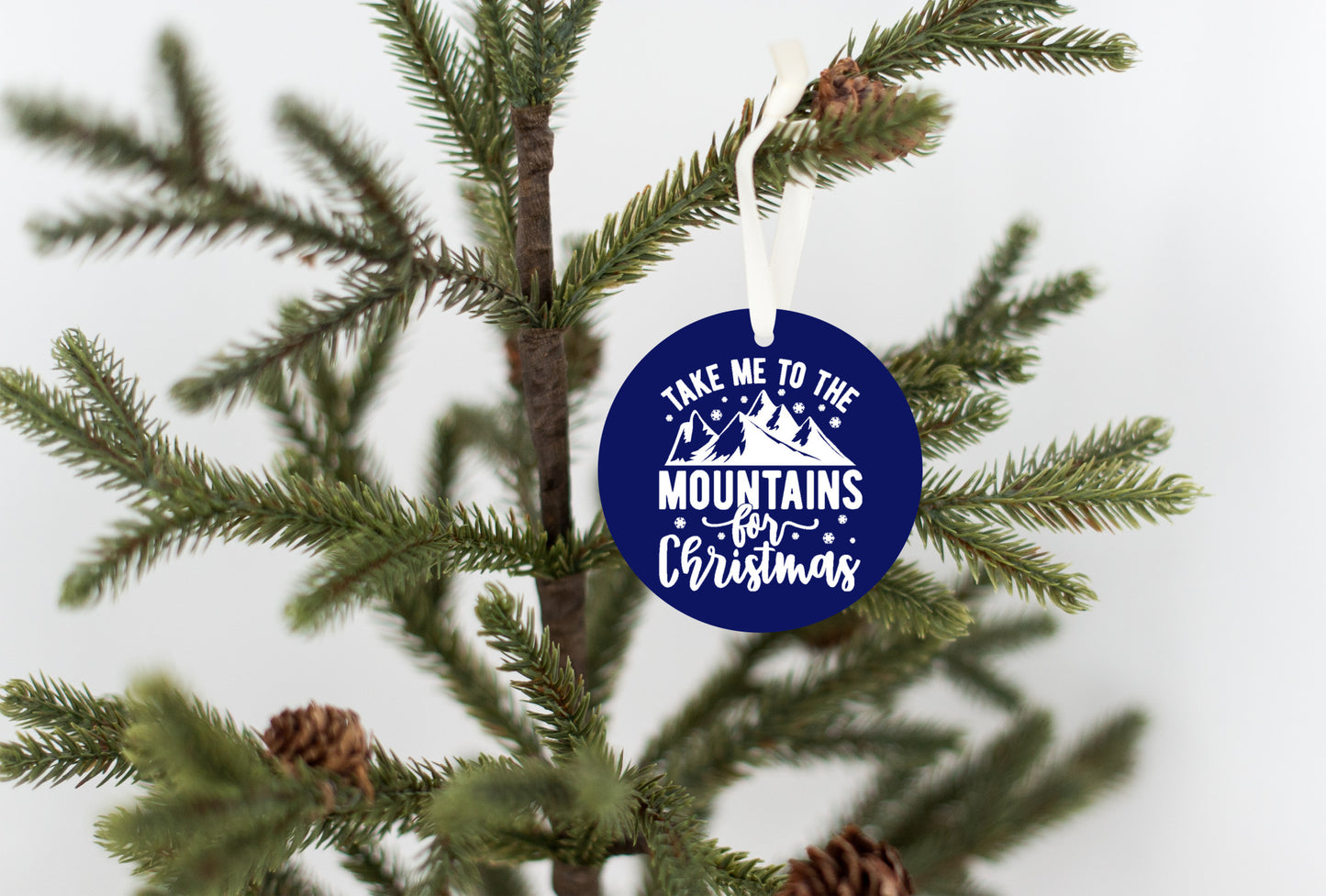 Take Me to the Mountains for Christmas Ornament